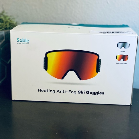 💎NWT: HEATED SKI GOGGLES TAETRONICS, Anti-Fog Lens, UV Full Protection SABLE - Picture 11 of 12